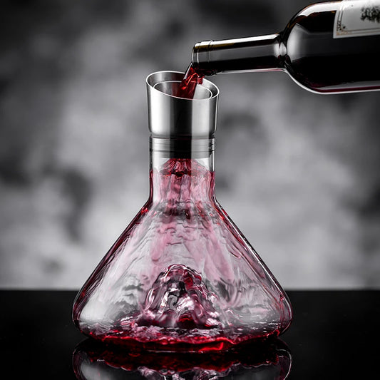 1600ml Transparent Snow Mountain Red Wine Pot Creative Design Iceberg Wine Decanter Set European Whiskey Decanter Party Wine Pot