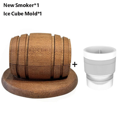 Whiskey Smoker Kit with Wood Chips - 4 Flavors Old Fashioned Drink Smoker Infuser for Bartender Cocktails Birthday Bourbon Gifts
