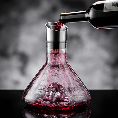 1600ml Transparent Snow Mountain Red Wine Pot Creative Design Iceberg Wine Decanter Set European Whiskey Decanter Party Wine Pot