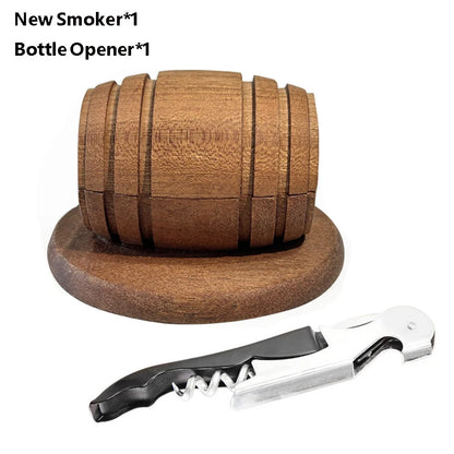 Whiskey Smoker Kit with Wood Chips - 4 Flavors Old Fashioned Drink Smoker Infuser for Bartender Cocktails Birthday Bourbon Gifts