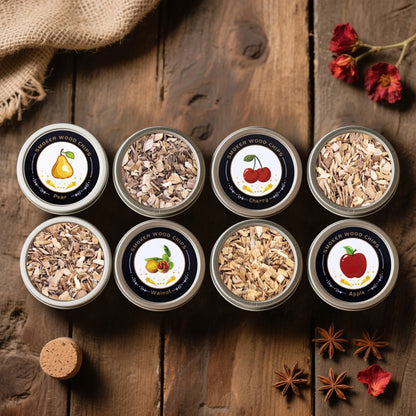 Whiskey Smoker Kit with Wood Chips - 4 Flavors Old Fashioned Drink Smoker Infuser for Bartender Cocktails Birthday Bourbon Gifts