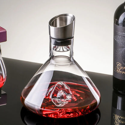 1600ml Transparent Snow Mountain Red Wine Pot Creative Design Iceberg Wine Decanter Set European Whiskey Decanter Party Wine Pot