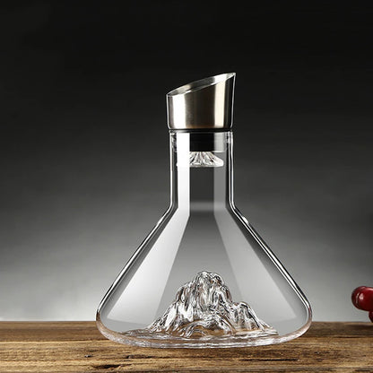 1600ml Transparent Snow Mountain Red Wine Pot Creative Design Iceberg Wine Decanter Set European Whiskey Decanter Party Wine Pot