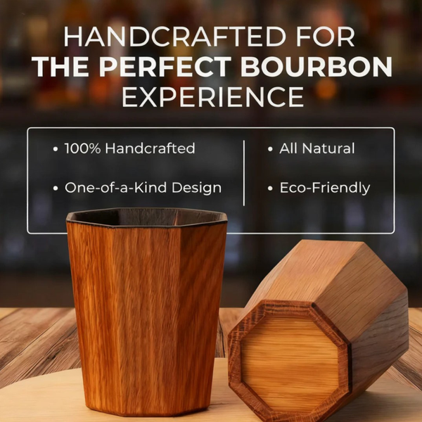 Crafted Wood Cup - set of 2