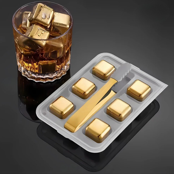 Stainless Steel Ice Cube Stones (6PC)